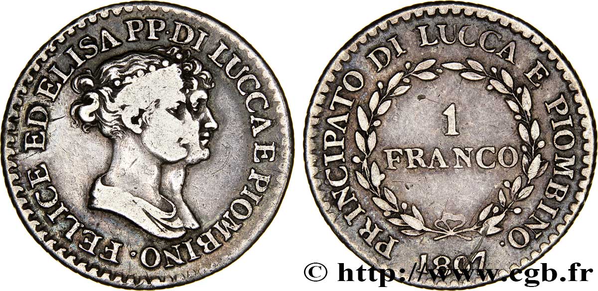 1 franco 1807 Florence M.442  VF20 
