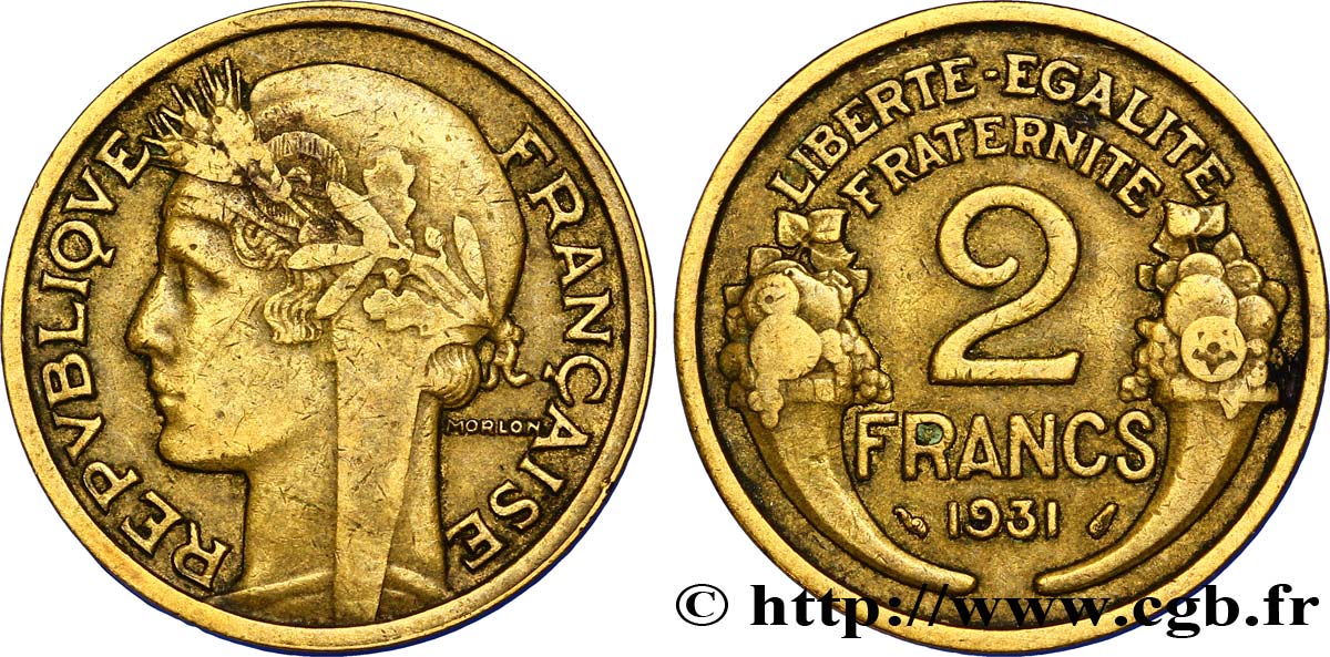 2 francs Morlon 1931  F.268/2 XF45 