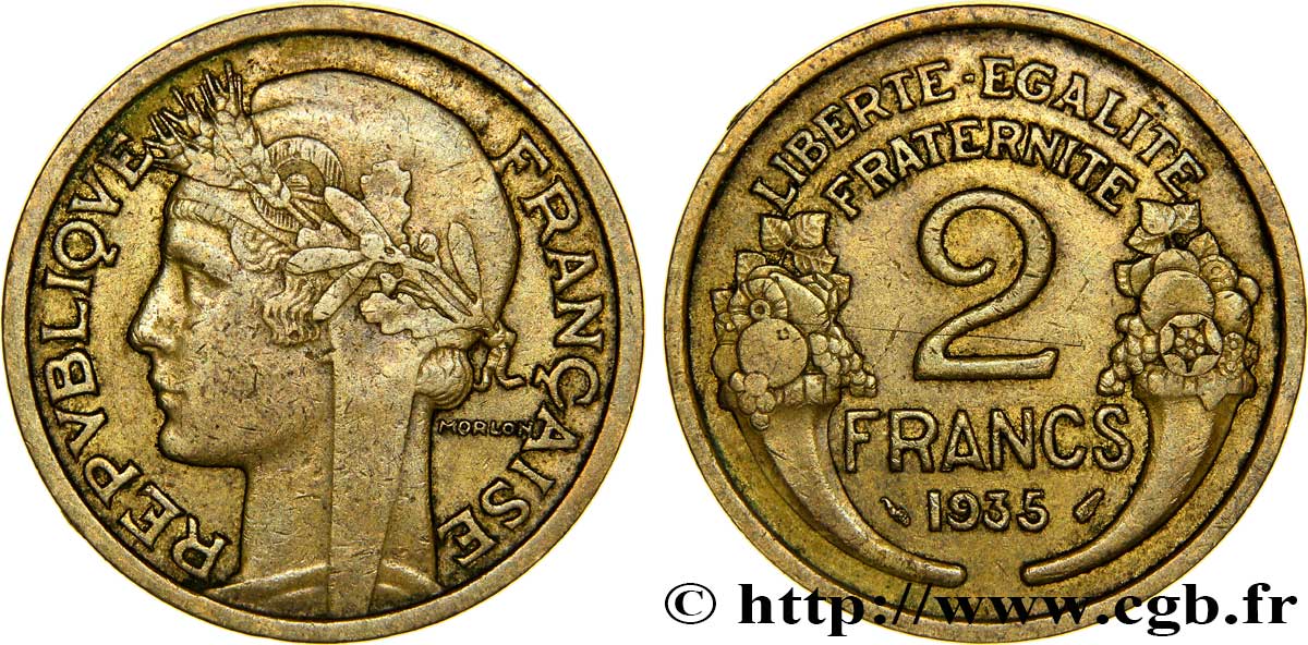 2 francs Morlon 1935  F.268/8 MBC45 