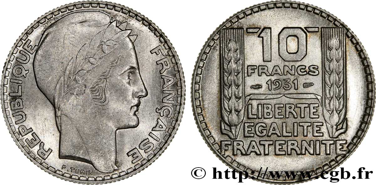 10 francs Turin 1931  F.360/4 SPL62 