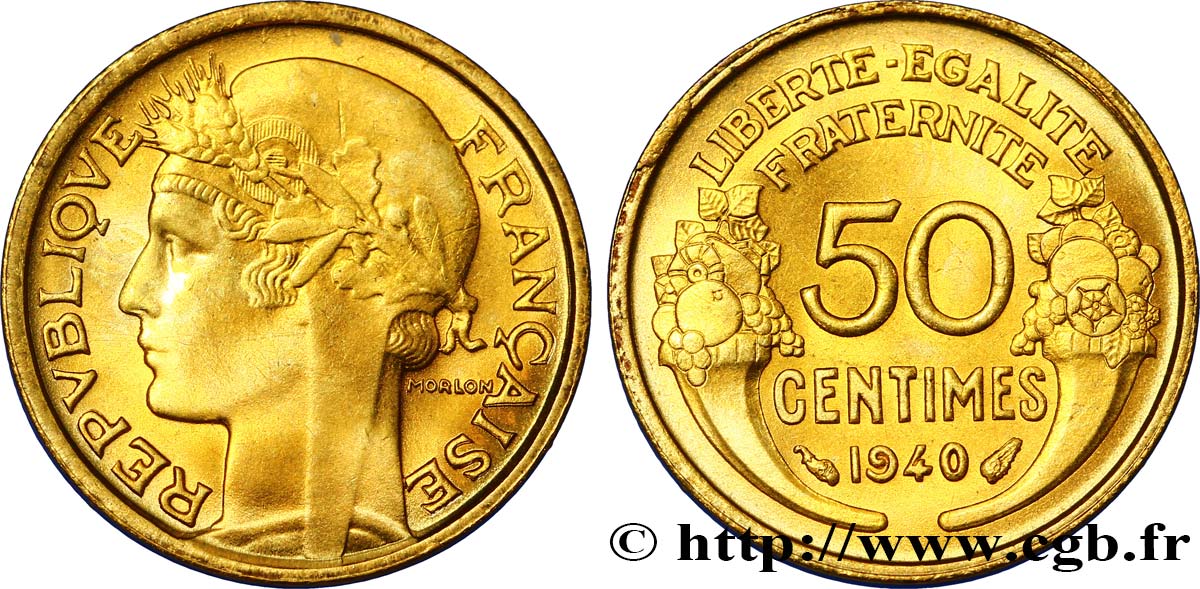 50 centimes Morlon 1940  F.192/17 SUP62 