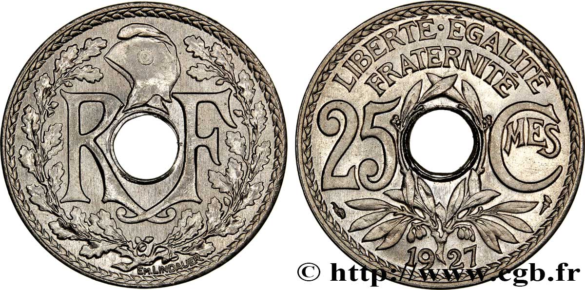 25 centimes Lindauer 1927  F.171/11 SPL64 