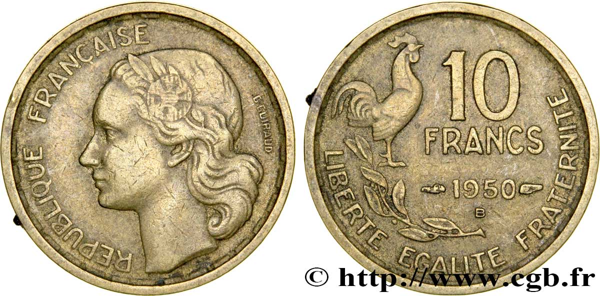10 francs Guiraud 1950 Beaumont-Le-Roger F.363/3 MBC50 
