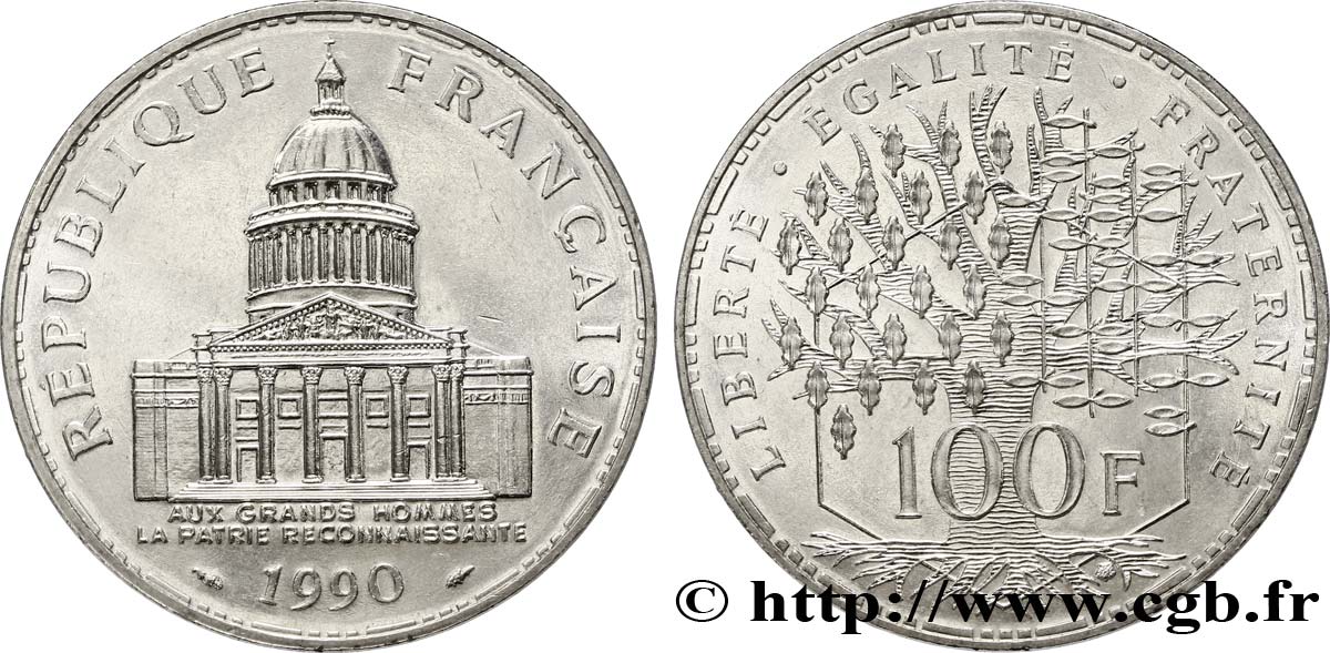100 francs Panthéon 1990  F.451/10 EBC62 
