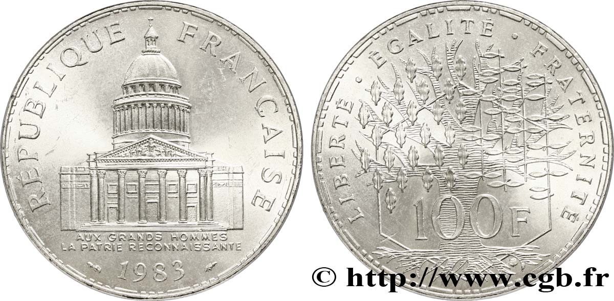 100 francs Panthéon 1983  F.451/3 SUP60 