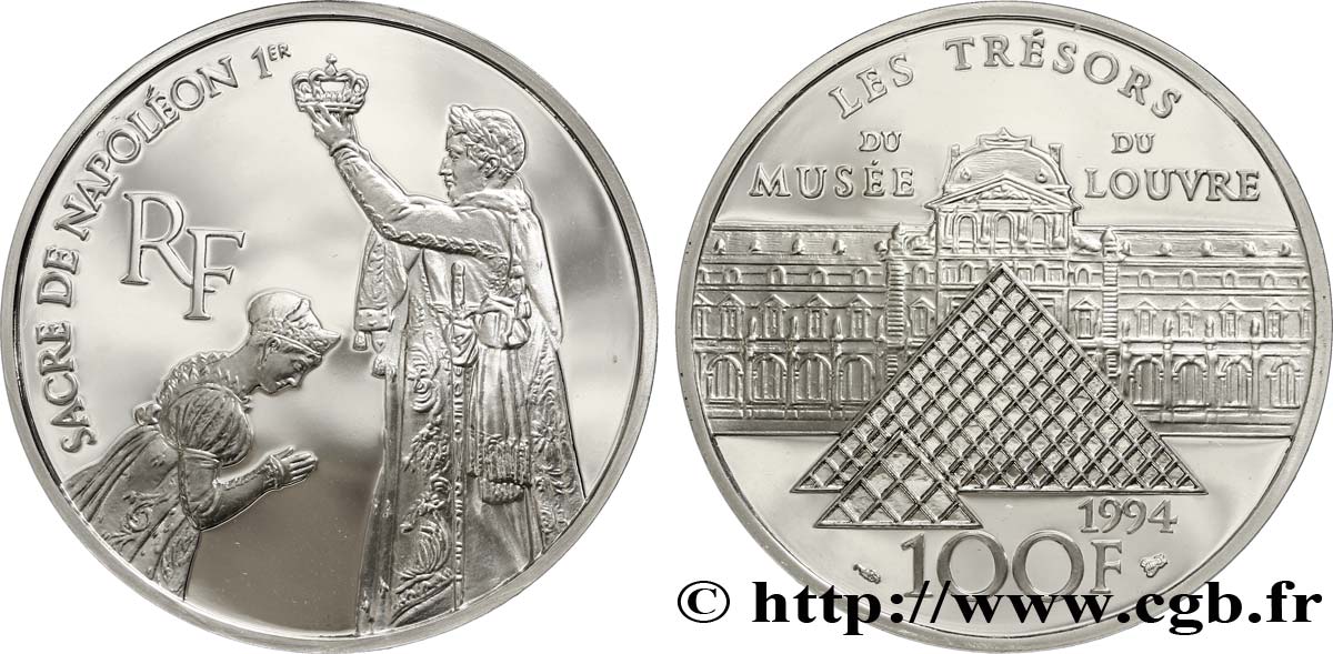 Belle Epreuve 100 francs - David 1994  F.1625 5 MS65 