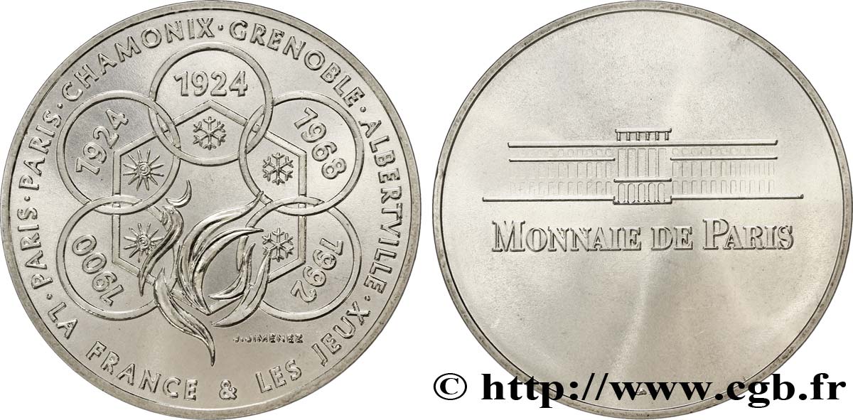 Médaille Commémorative des Jeux Olympiques en France n.d.   fST64 
