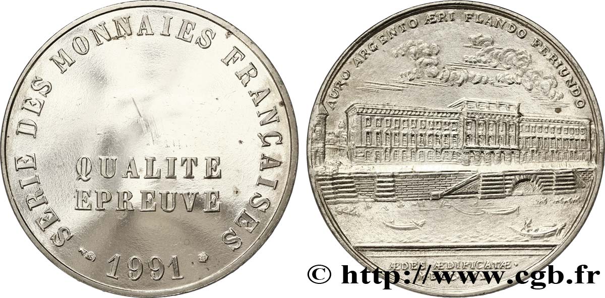 Frappe au module de 20 francs 1991 Paris  MS65 