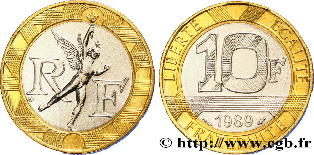 10 francs Génie de la Bastille 1989 Pessac F.375/3 ST65 