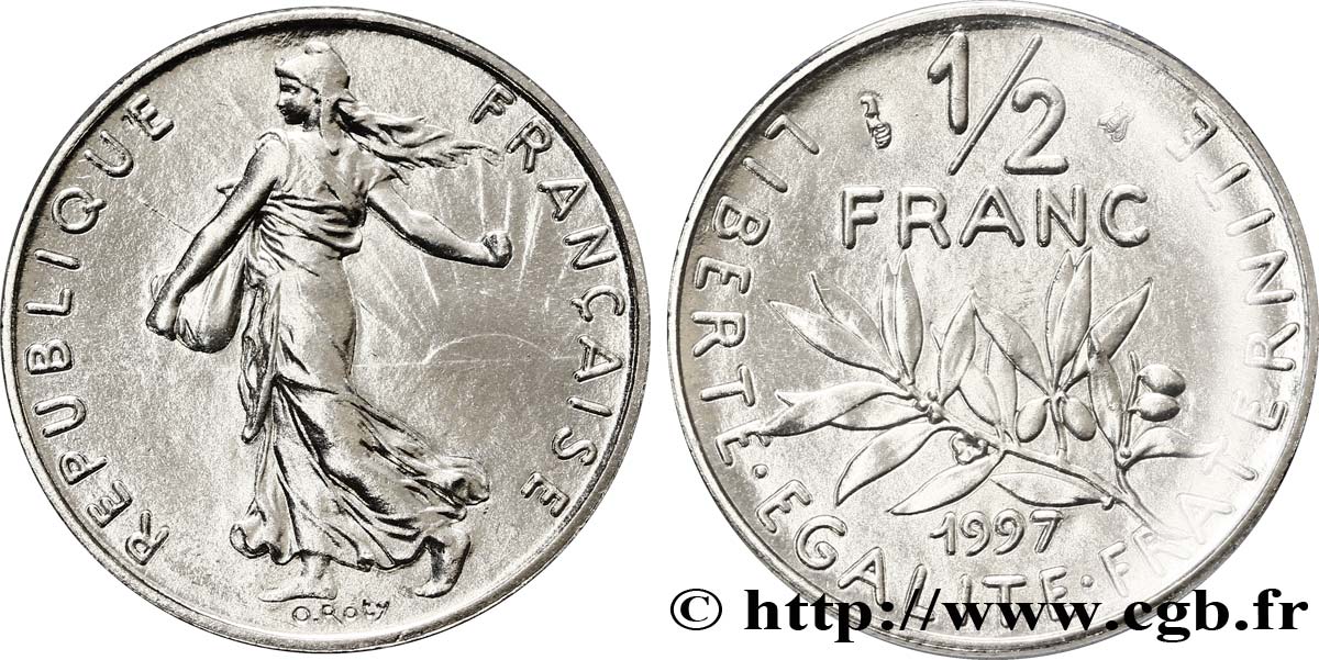 1/2 franc Semeuse 1997 Pessac F.198/40 FDC68 