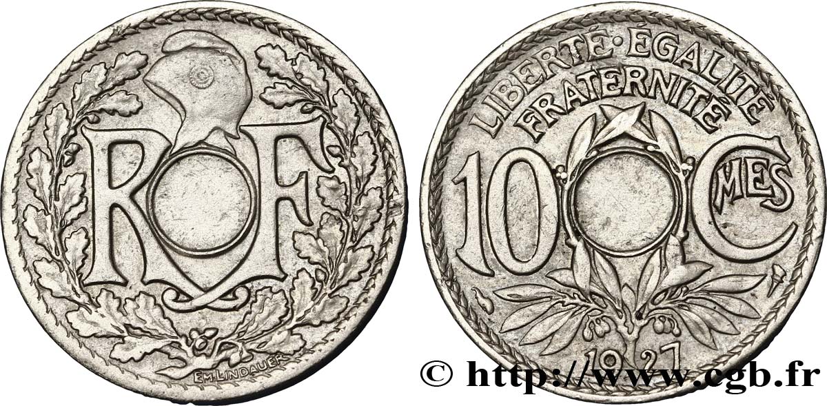 10 centimes Lindauer, non perforé 1927  F.138/14 var. BB48 