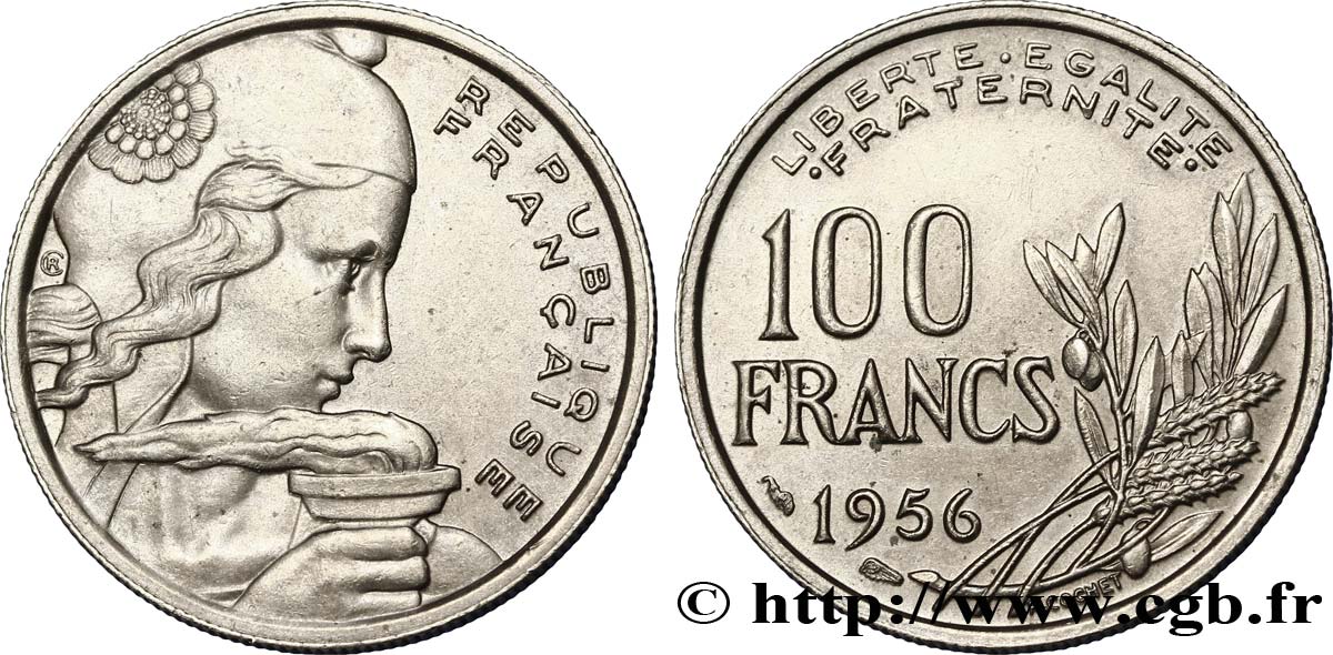 100 francs Cochet 1956  F.450/8 SS50 