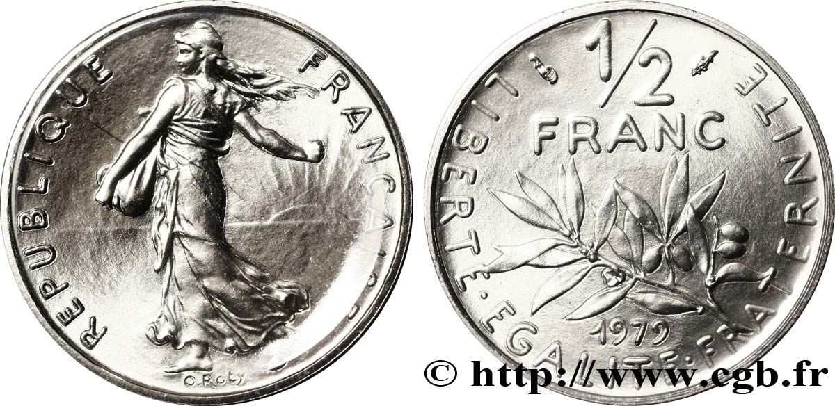 1/2 franc Semeuse 1979 Pessac F.198/18 ST70 