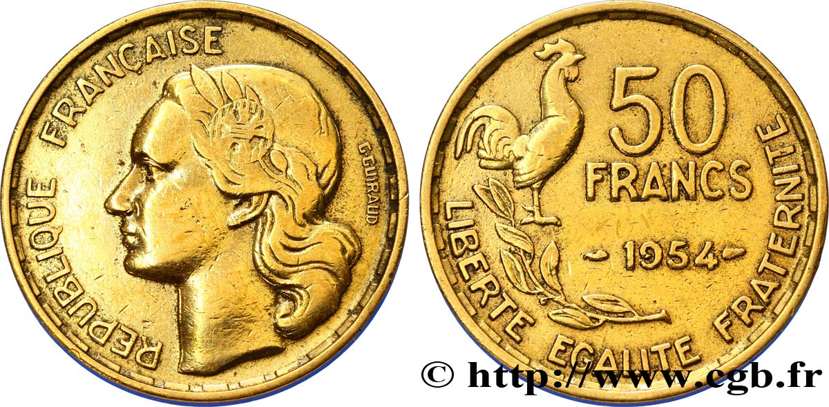50 francs Guiraud 1954  F.425/12 MBC 