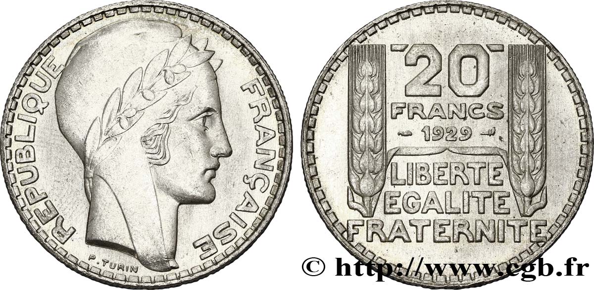 20 francs Turin 1929  F.400/2 EBC58 