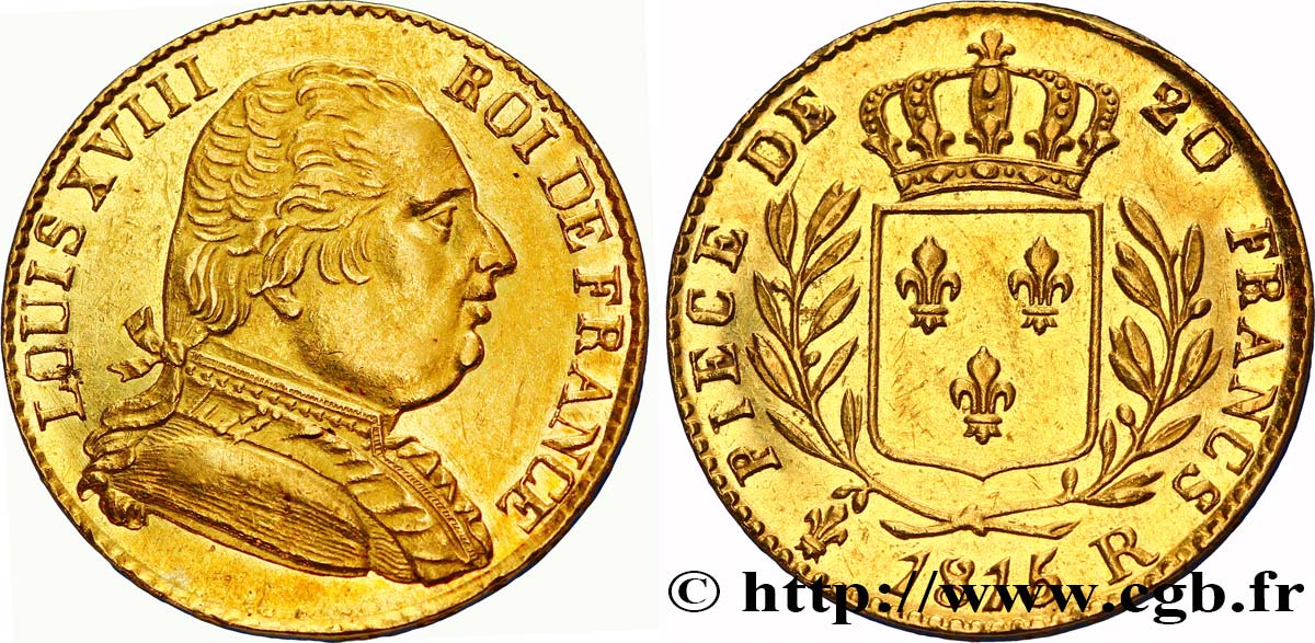 20 francs or Londres 1815 Londres F.518/1 EBC60 