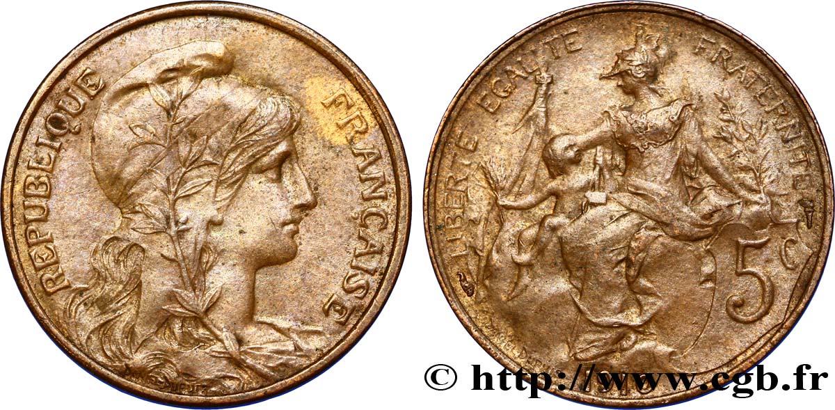 5 centimes Daniel-Dupuis 1910  F.119/22 BB48 