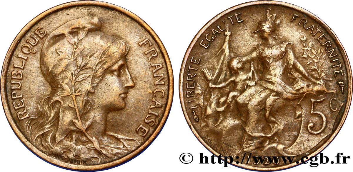 5 centimes Daniel-Dupuis 1920  F.119/31 MBC48 
