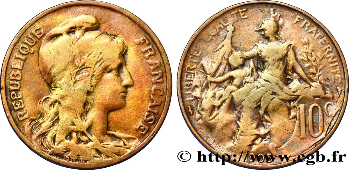 10 centimes Daniel-Dupuis 1905  F.136/14 MB20 