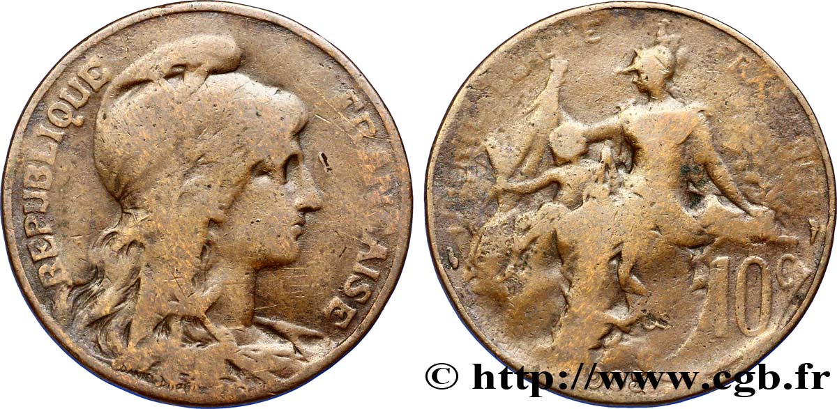 10 centimes Daniel-Dupuis 1905  F.136/14 SGE12 