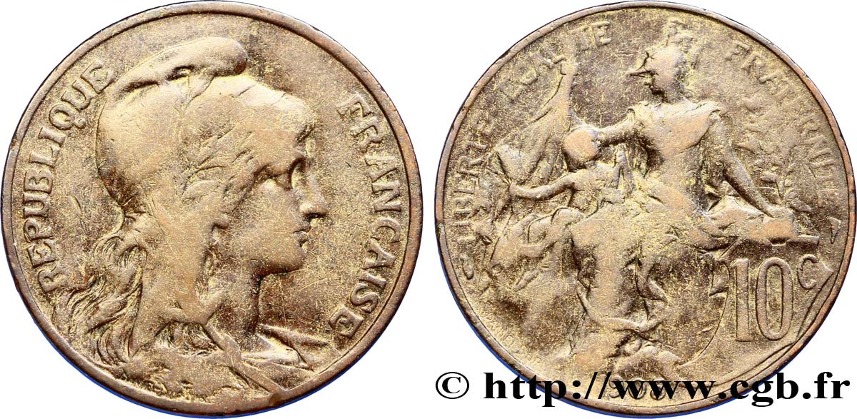 10 centimes Daniel-Dupuis 1905  F.136/14 B12 