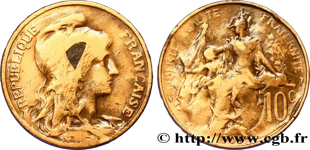 10 centimes Daniel-Dupuis 1905  F.136/14 B12 