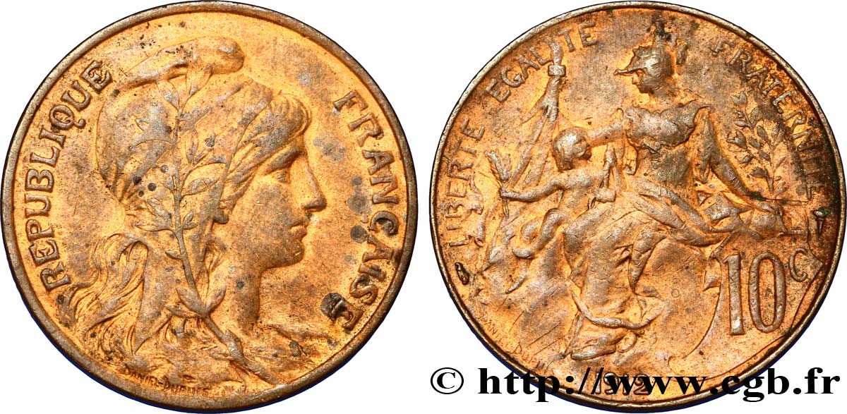 10 centimes Daniel-Dupuis 1912  F.136/21 SUP58 