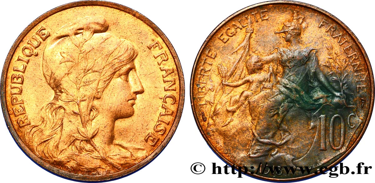 10 centimes Daniel-Dupuis 1913  F.136/22 VZ58 