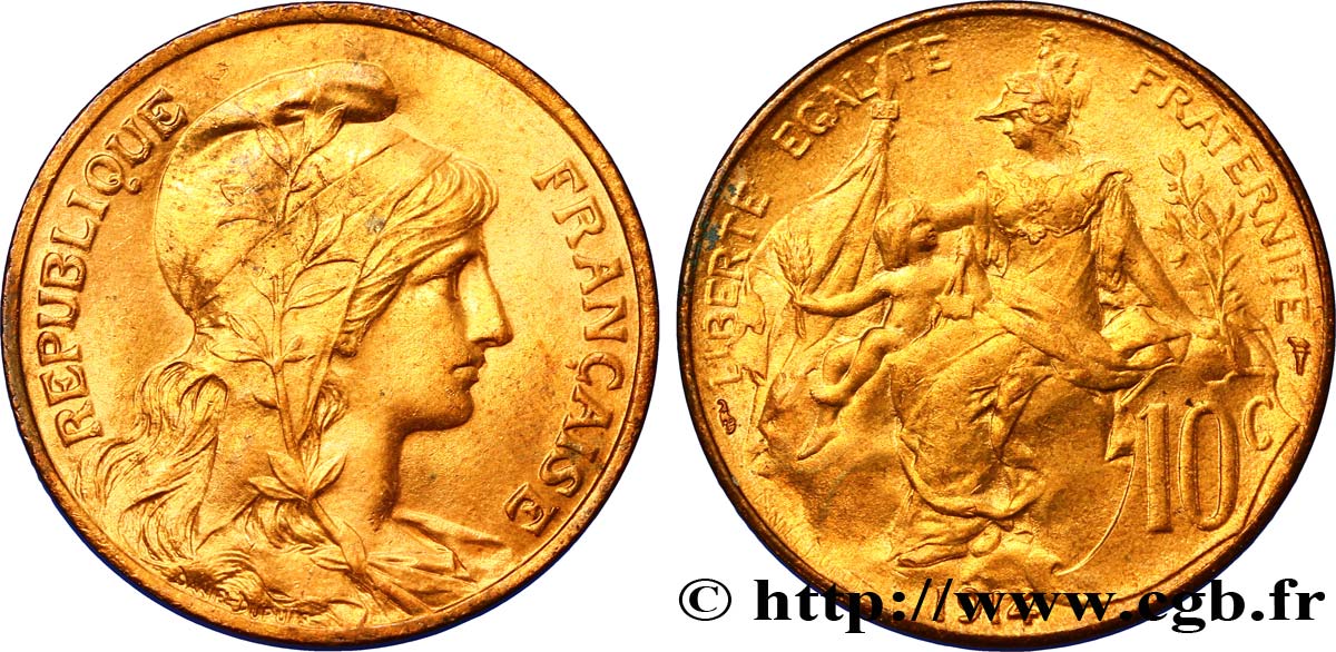 10 centimes Daniel-Dupuis 1914  F.136/23 SPL63 