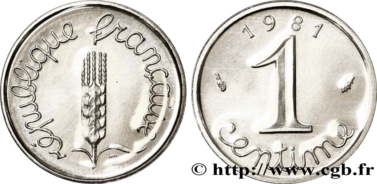 1 centime Épi 1981 Pessac F.106/38 FDC70 