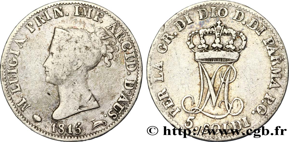5 soldi 1815  Milan M.122  S30 