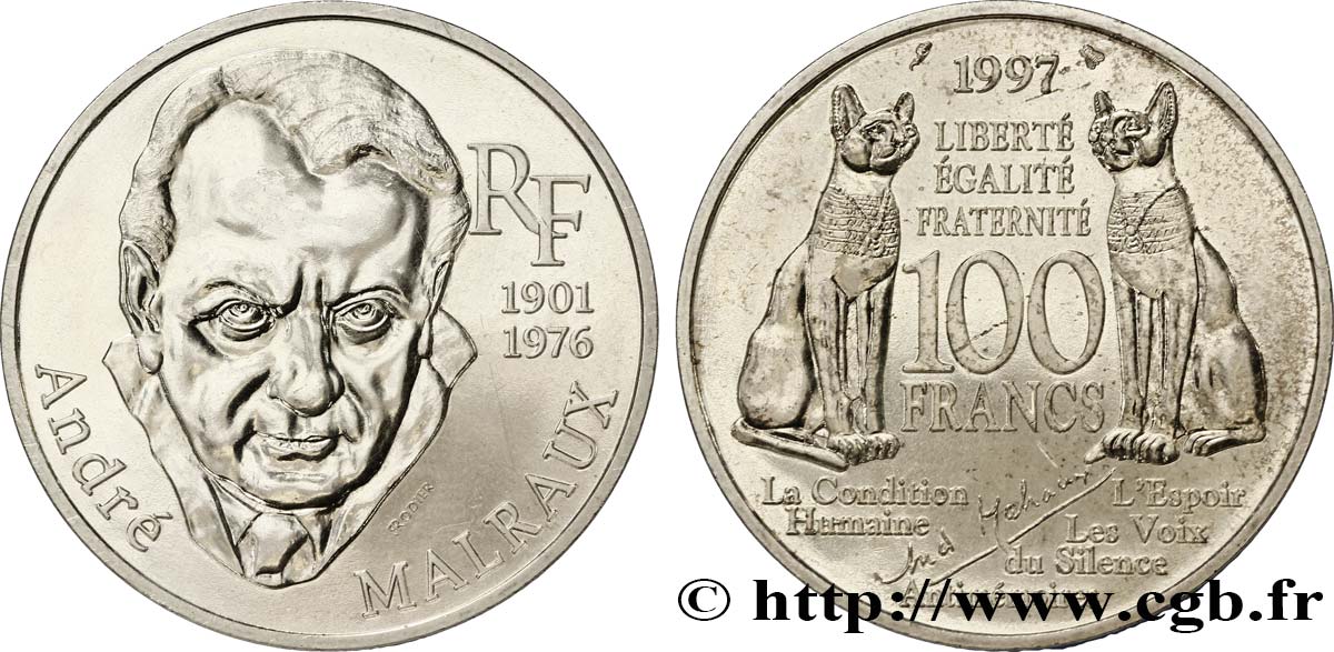 100 francs Malraux 1997  F.465/2 SUP60 