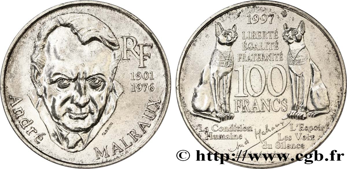 100 francs Malraux 1997  F.465/2 SUP58 