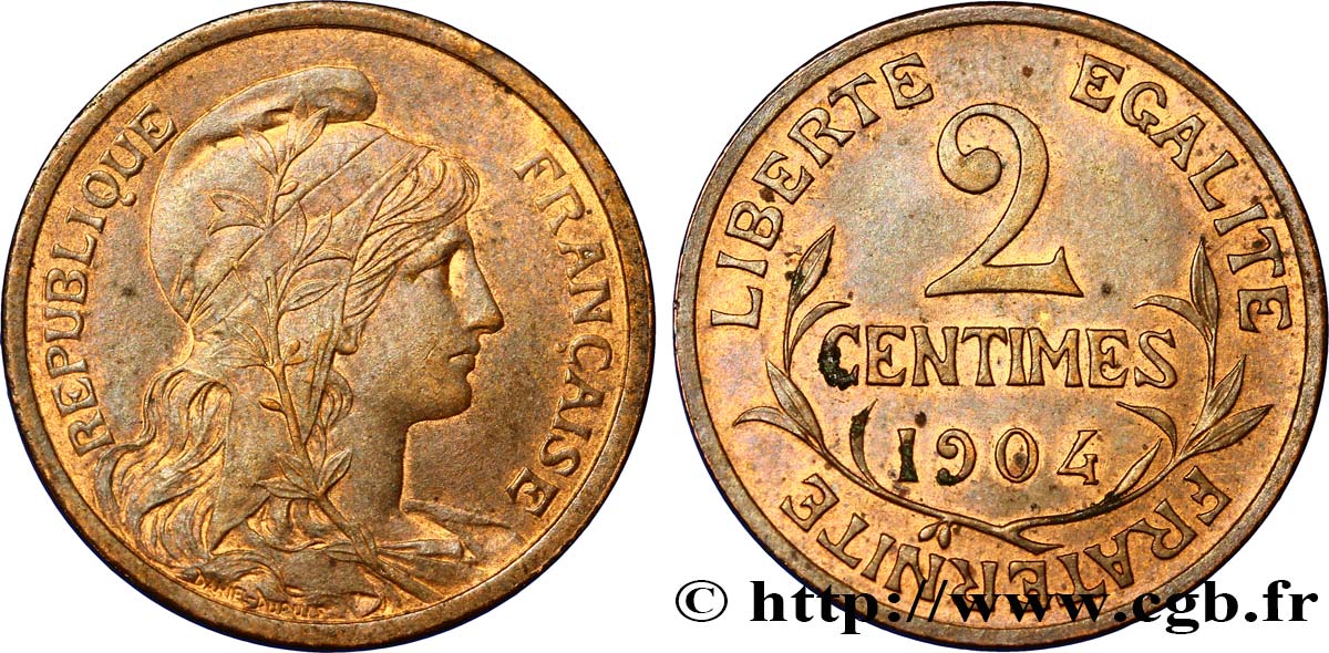 2 centimes Daniel-Dupuis 1904 Paris F.110/9 SPL58 