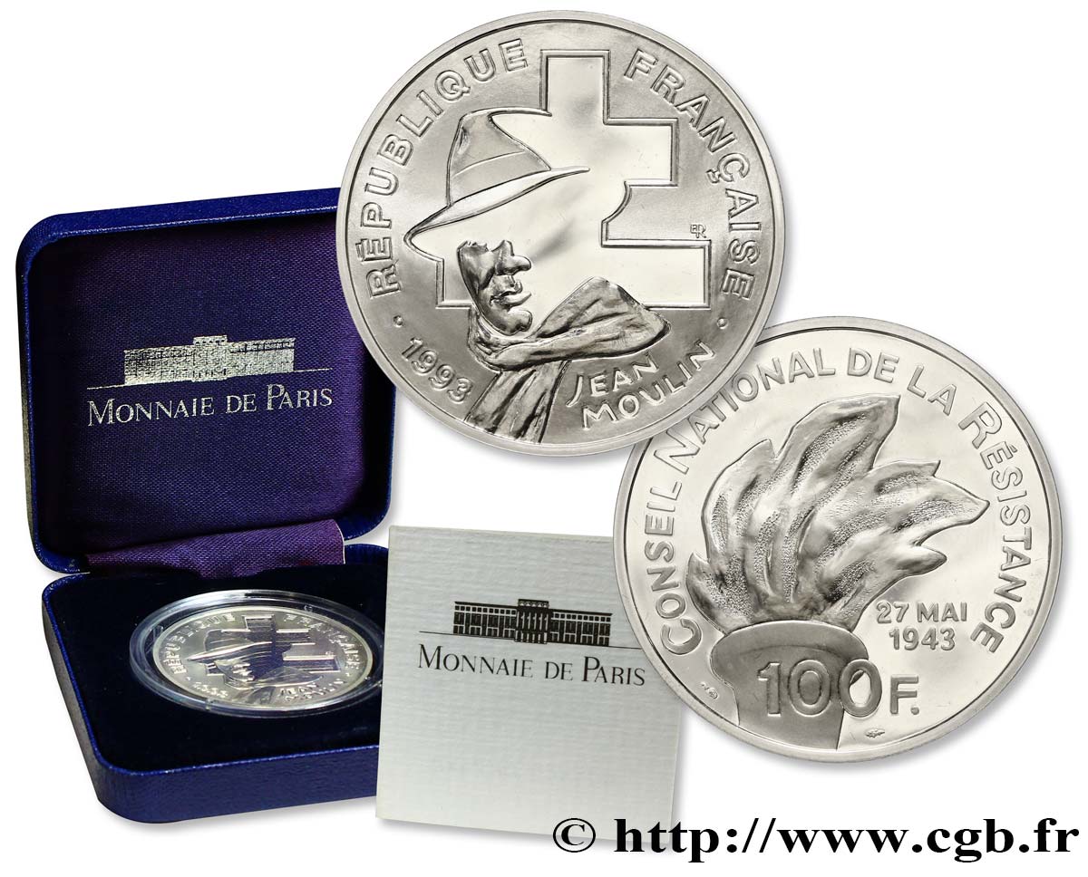 Brillant Universel 100 francs - Jean Moulin 1993 Paris F5.1627 3 ST 