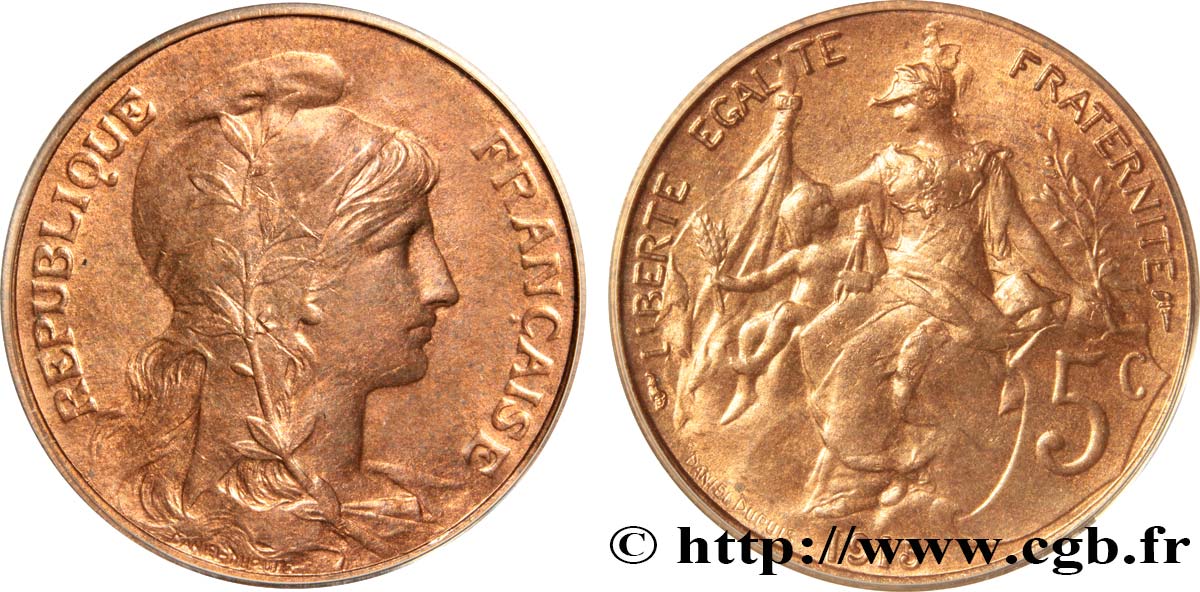 5 centimes Daniel-Dupuis 1915  F.119/27 ST65 