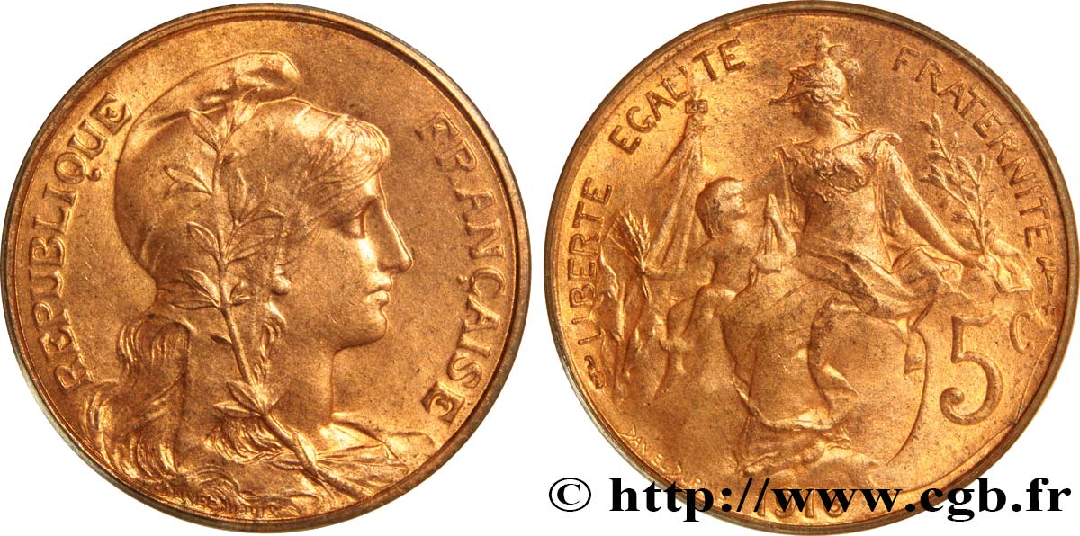 5 centimes Daniel-Dupuis 1916  F.119/29 MS65 