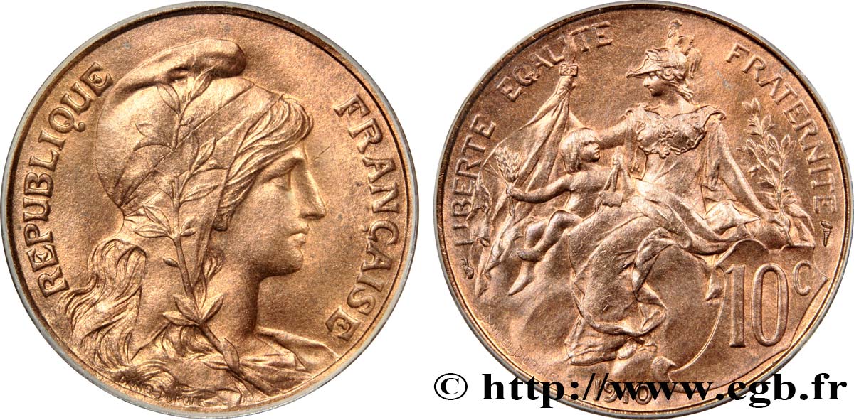 10 centimes Daniel-Dupuis 1910  F.136/19 MS64 
