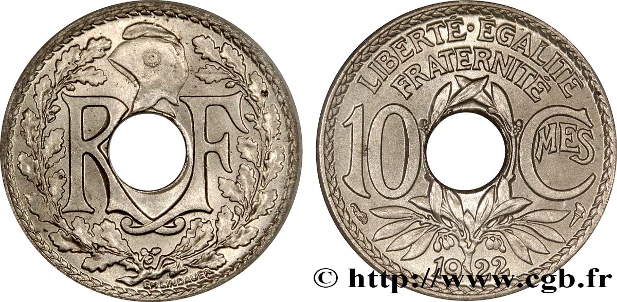 10 centimes Lindauer 1922  F.138/6 FDC65 