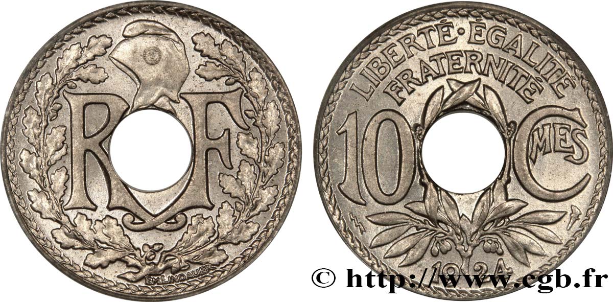 10 centimes Lindauer 1924 Poissy F.138/11 MS65 PCGS