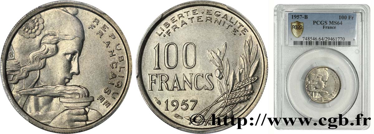 100 francs Cochet 1957 Beaumont-Le-Roger F.450/11 SPL63 