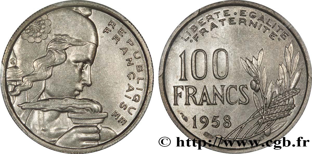 100 francs Cochet 1958  F.450/12 SPL63 