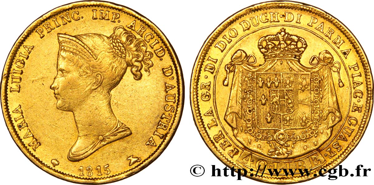 40 lire or 1815 Milan VG.2385  TTB42 