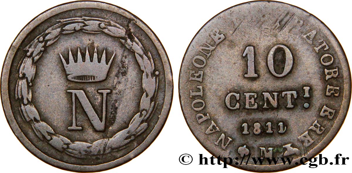 10 centesimi 1811 Milan VG.1366  SGE12 