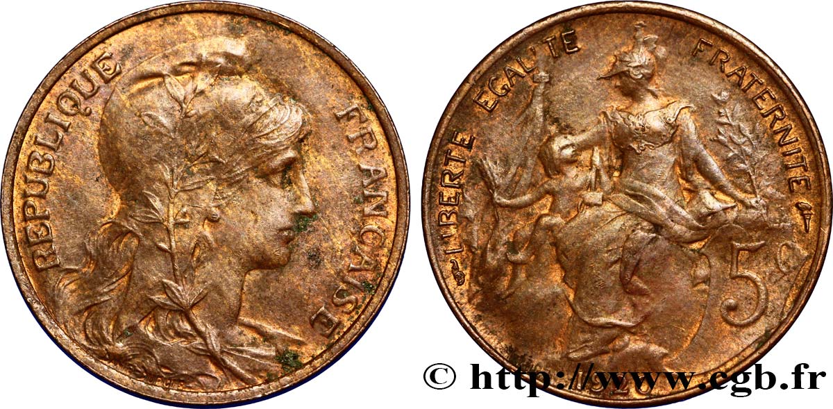 5 centimes Daniel-Dupuis 1920  F.119/31 SUP58 