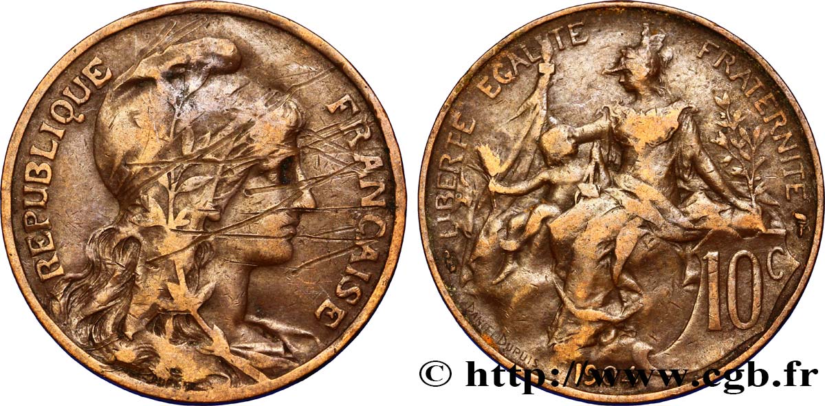 10 centimes Daniel-Dupuis 1904  F.136/13 TTB40 