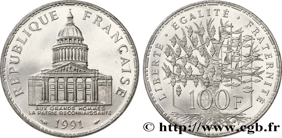 100 francs Panthéon 1991  F.451/11 SPL63 
