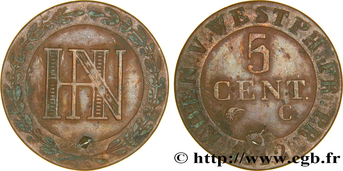 5 cent. 1812 Cassel VG.2035  XF 