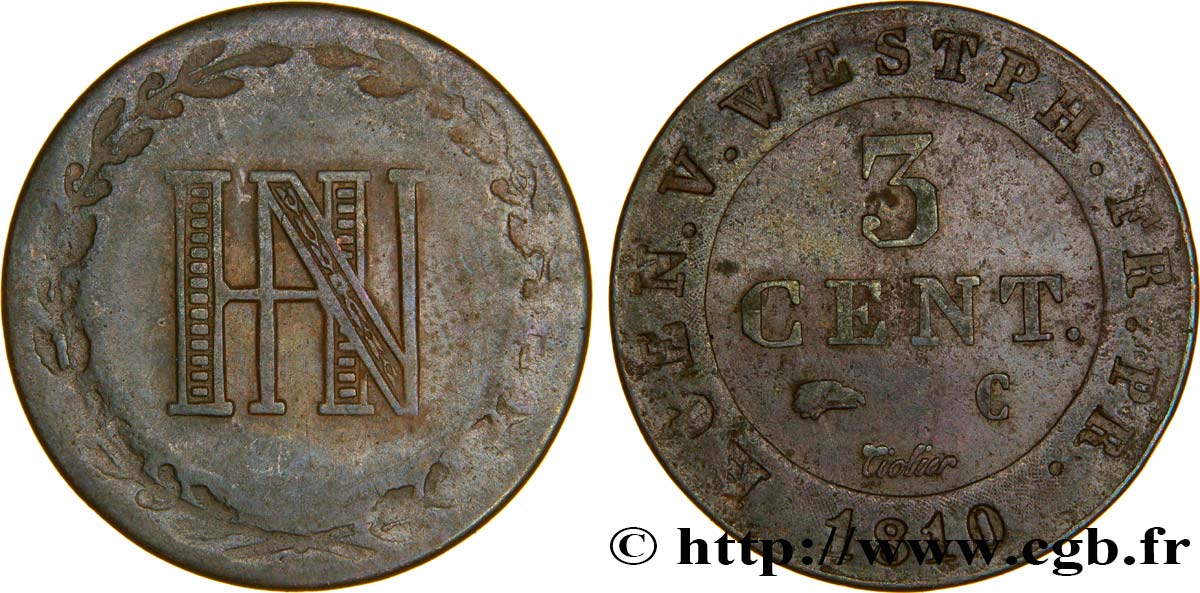 3 cent. 1810 Cassel VG.2037  MBC40 