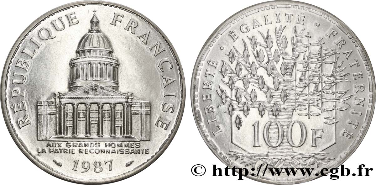 100 francs Panthéon 1987  F.451/7 FDC68 